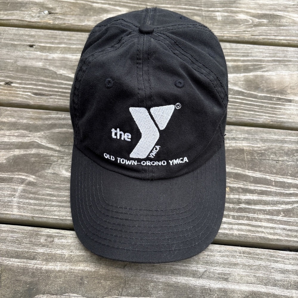 The YMCA Old Town-Orono Maine Slideback Baseball Cap Black One Size
